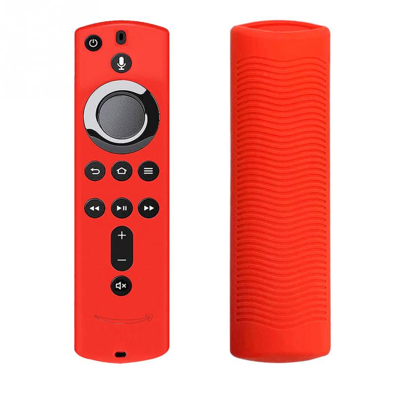 Zachte Siliconen Afstandsbediening Cover Lattice Huis Duurzaam Anti Slip Praktische Lichtgewicht Voor Fire Tv Stick 4K 14.5*4*1 Cm