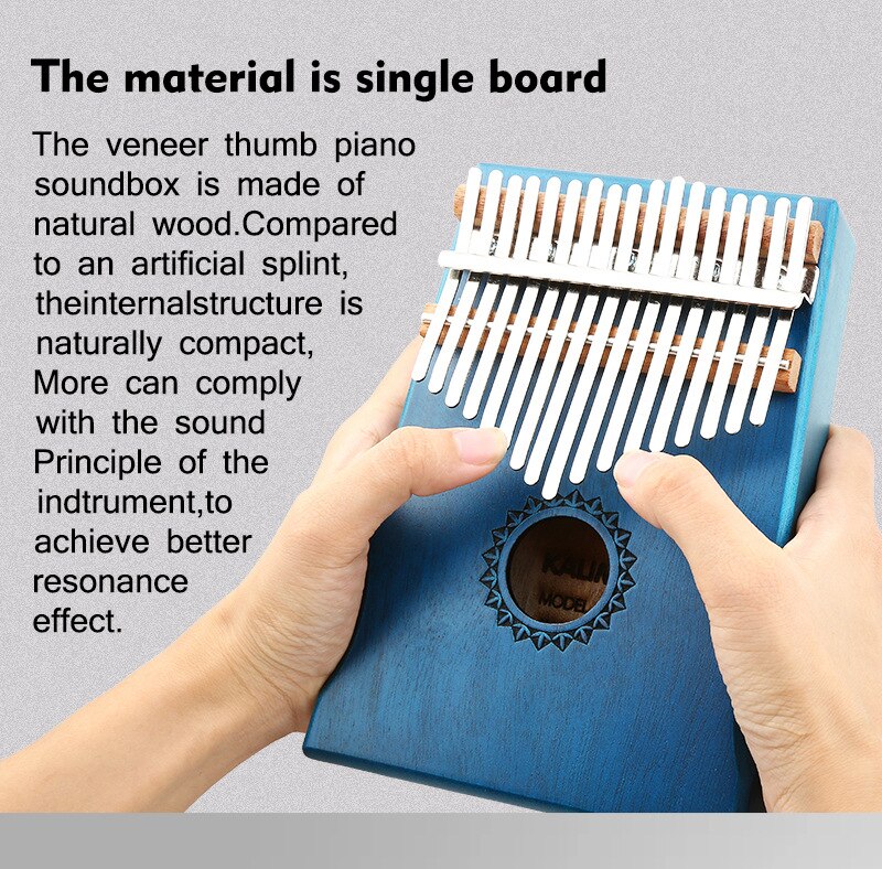 17 Keys Kalimba Thumb Piano African Instrument Mahogany Body Musical Instrument Music Instrument Beginner Kalimba