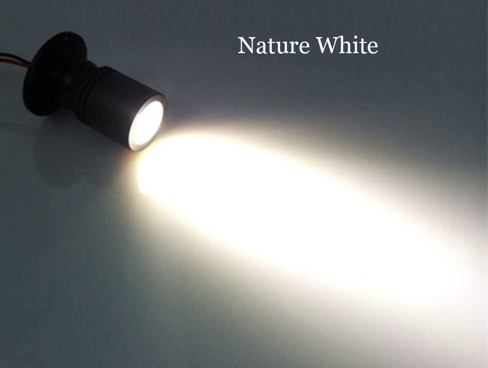 20 stks/partij Mini Led Spot Licht Kast Lamp 3w High Power Led Wit Warm Wit Dc12v Indoor Verlichting