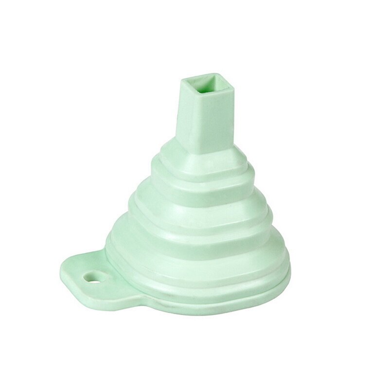 Siliconen Trechter Silicone Inklapbare Set Opvouwbare Keuken Trechter voor Water Fles Liquid Transfer Food Grade KichenTool Trechter: D