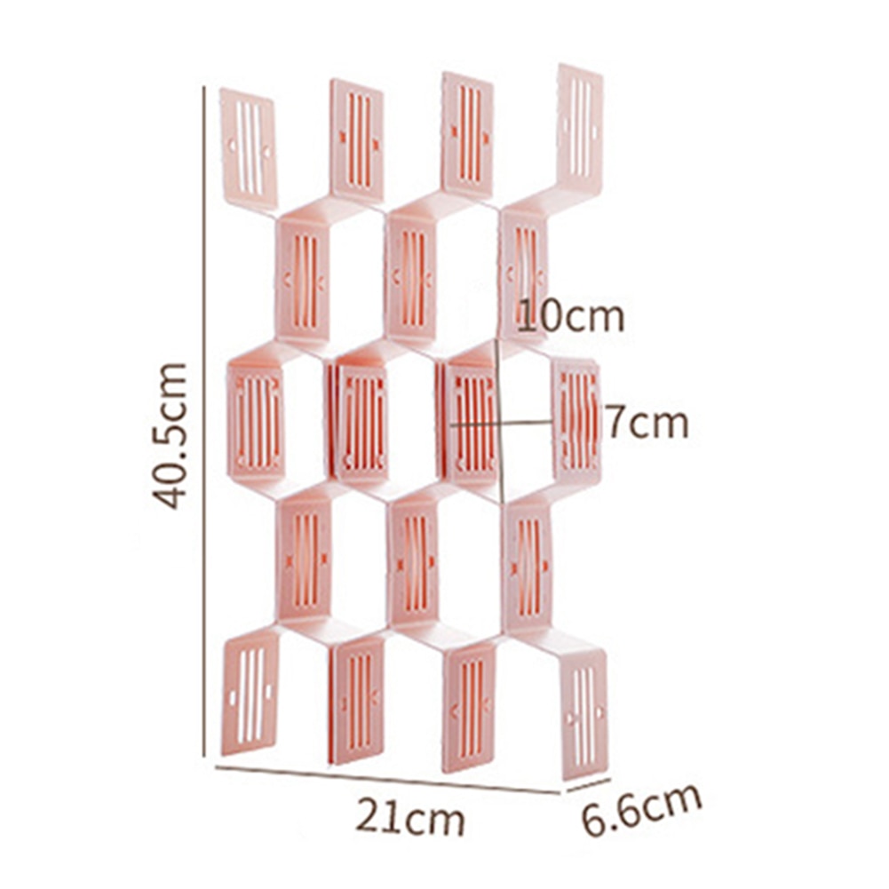 12Pcs Grid Drawer Divider Board Home DIY Space Storage Rack Split Bar Socks Organizer Eesy To Install