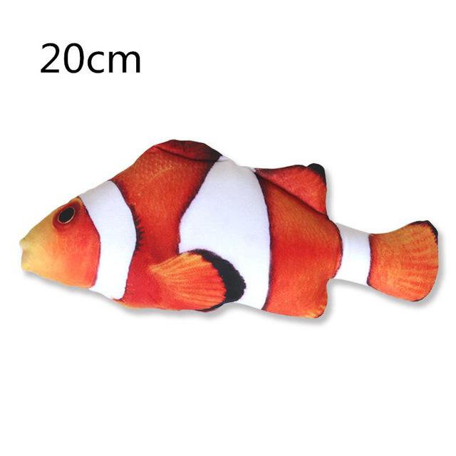 Plush 3D Carp Fish Shape Cat Toy Cute Simulation Fish Playing Toy For Pet Catnip Fish Stuffed Pillow Doll: 12