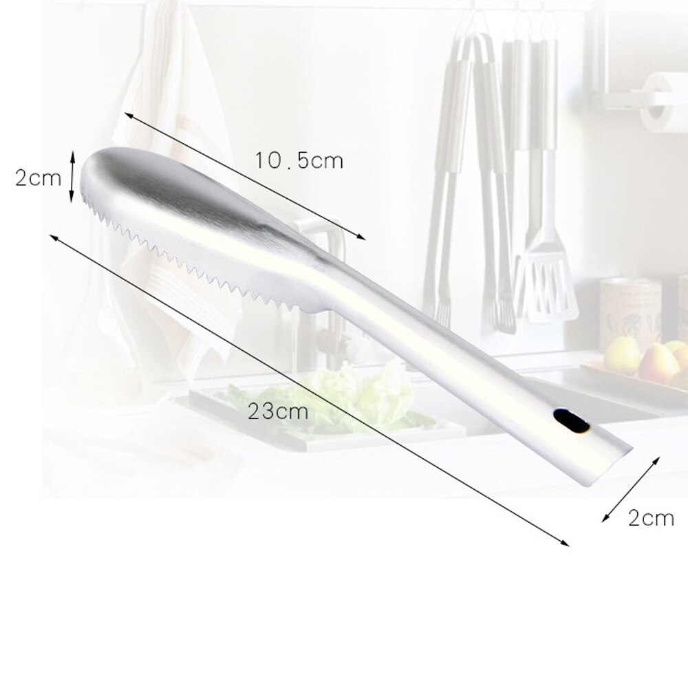 Fish Scales Scraper Fish Skin Brush Scraping with 304 Stainless Steel Sawtooth for Fast Scales Peeling