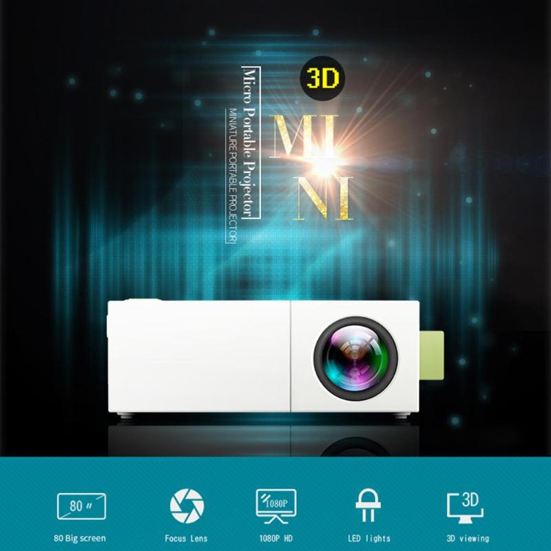 YG310 Mini projecteur LCD USB TF AV HDMI 600 Interfaces multimédia 1080P HD LED projecteur vidéo cinéma maison