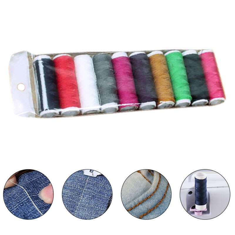 10 Colors DIY Handcraft Thread Sewing Threads Patch Stitch Sewing Thread hilos para coser For Sewing Machine Embroidery Craft