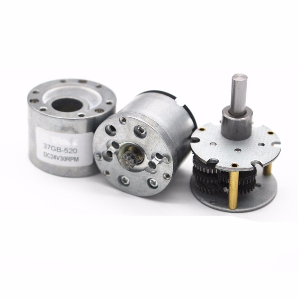 37gb motor reduktionsgear til gearmotor dc d aksel diameter 5.5mm,  rund aksel diameter 6mm,  aksel længde 12mm