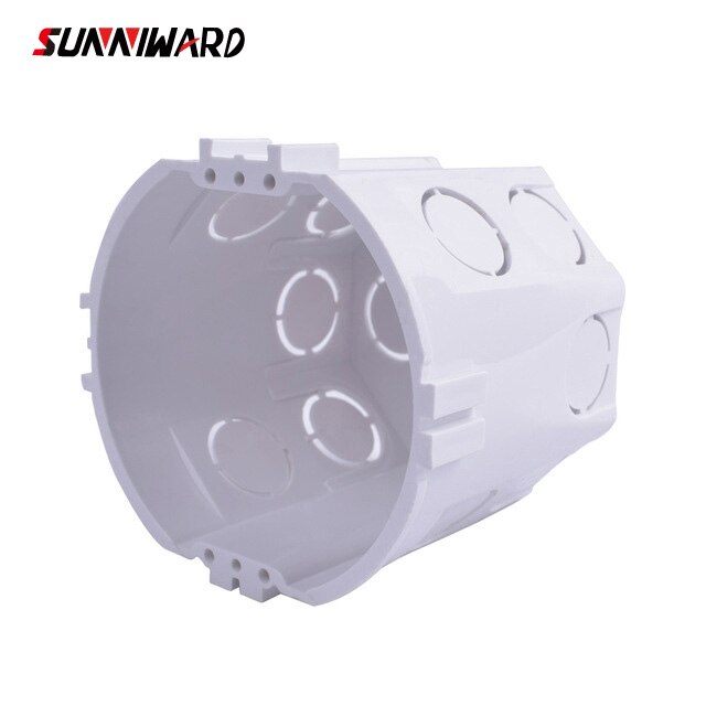 86*86mm Cassette Universal White Wall Mounting Box for Wall Switch and Plastic Enclosure Socket Back Box Outlet 86mm: Mounting box 2