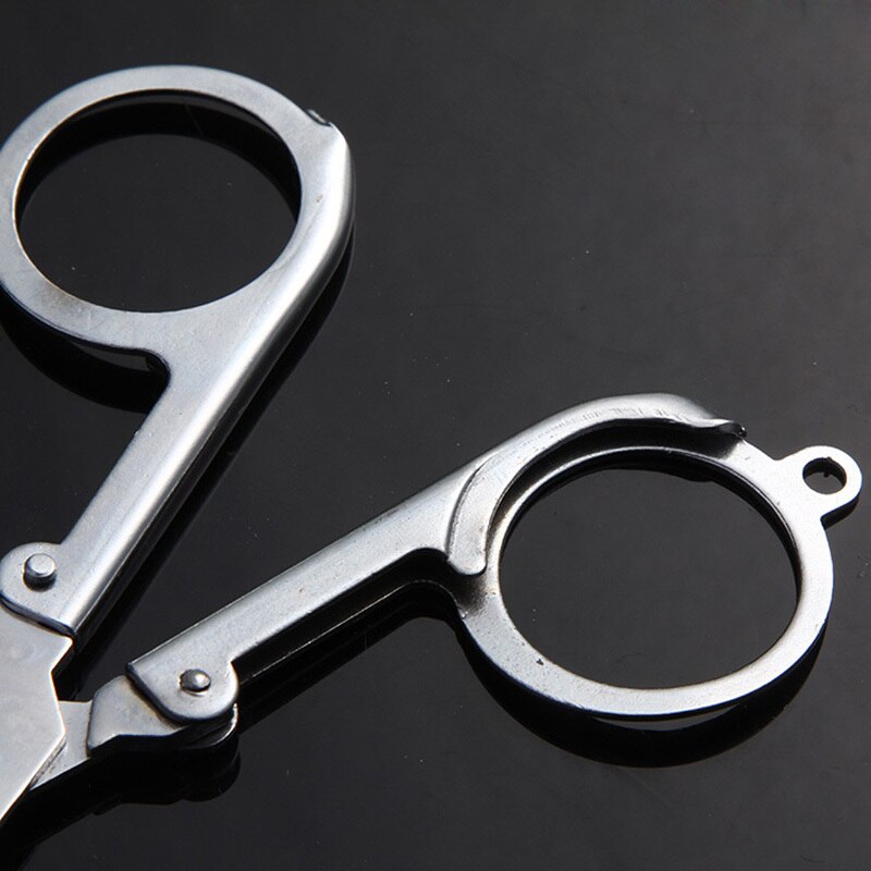 Durable Folding Scissors Medium Trip Foldable Carry-on Portable Small Scissors School Home Office Art Supplies Accessories