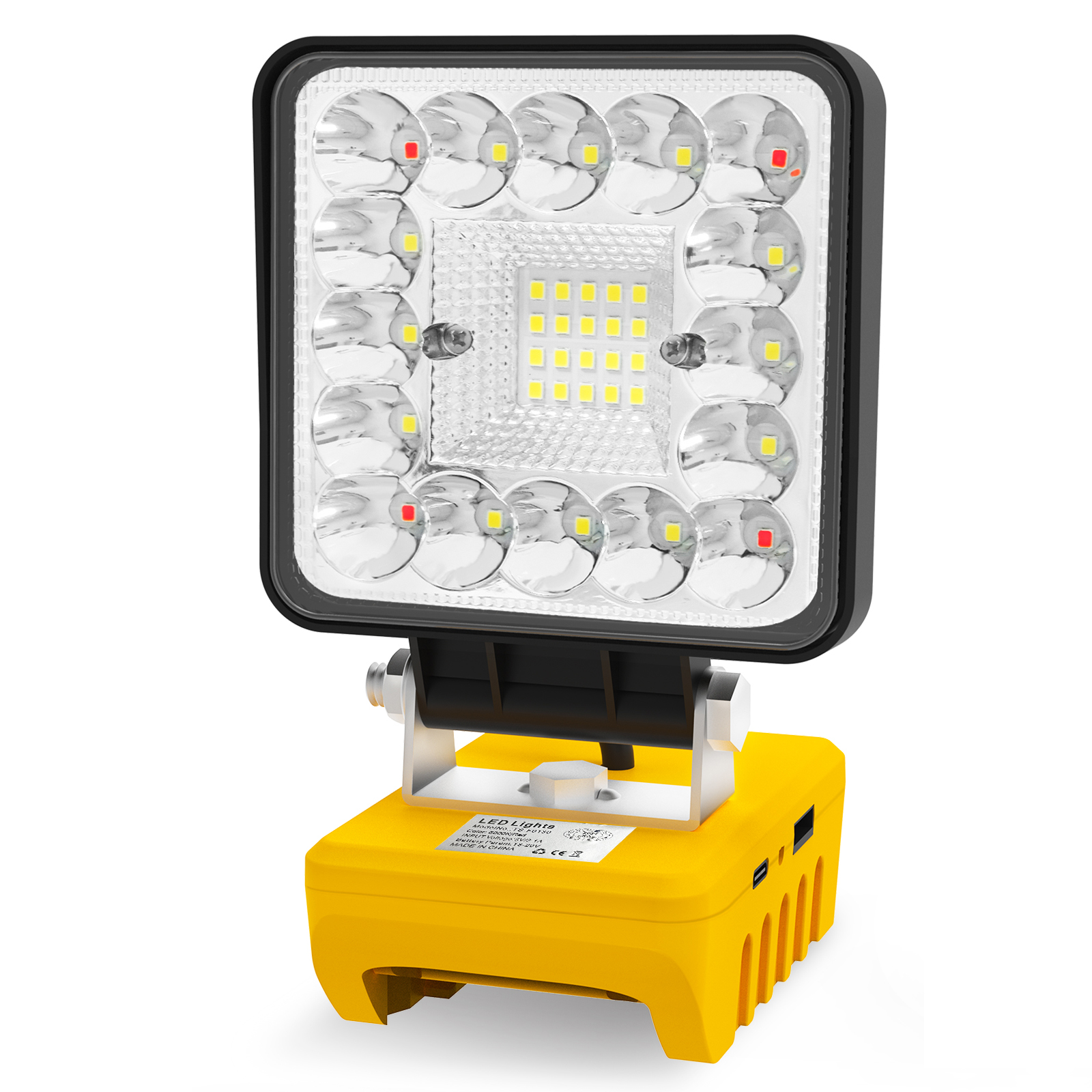 36LED For Dewalt Tool Lamp LED Work Light Portable Flashlight Outdoor Spotlight for DEWALT 18V-20V Li-ion Battery: Default Title