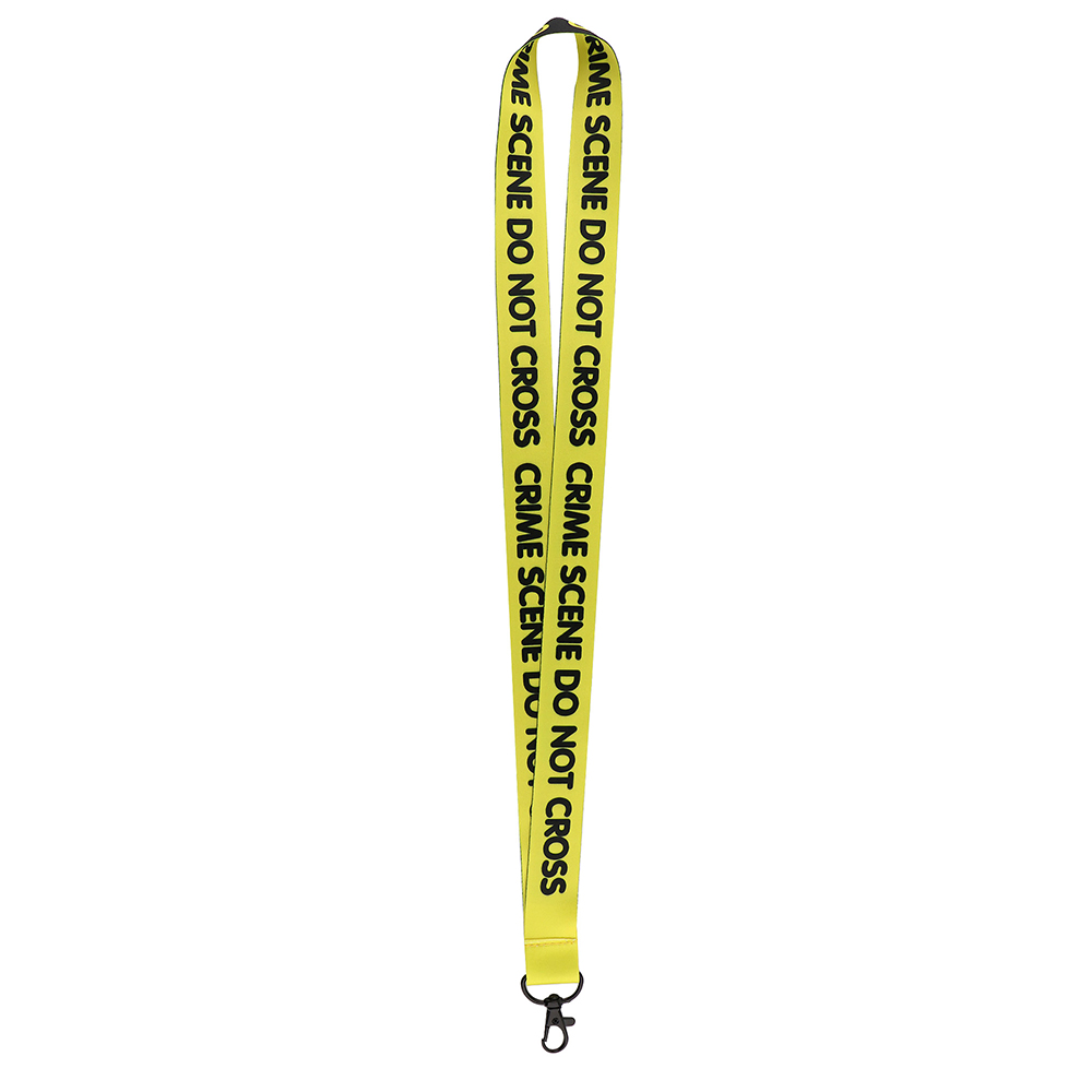 ER1747 Crime Scene Do Not Cross Lanyard Badge ID Lanyards Mobile Phone Rope Key Lanyard Neck Straps Accessories