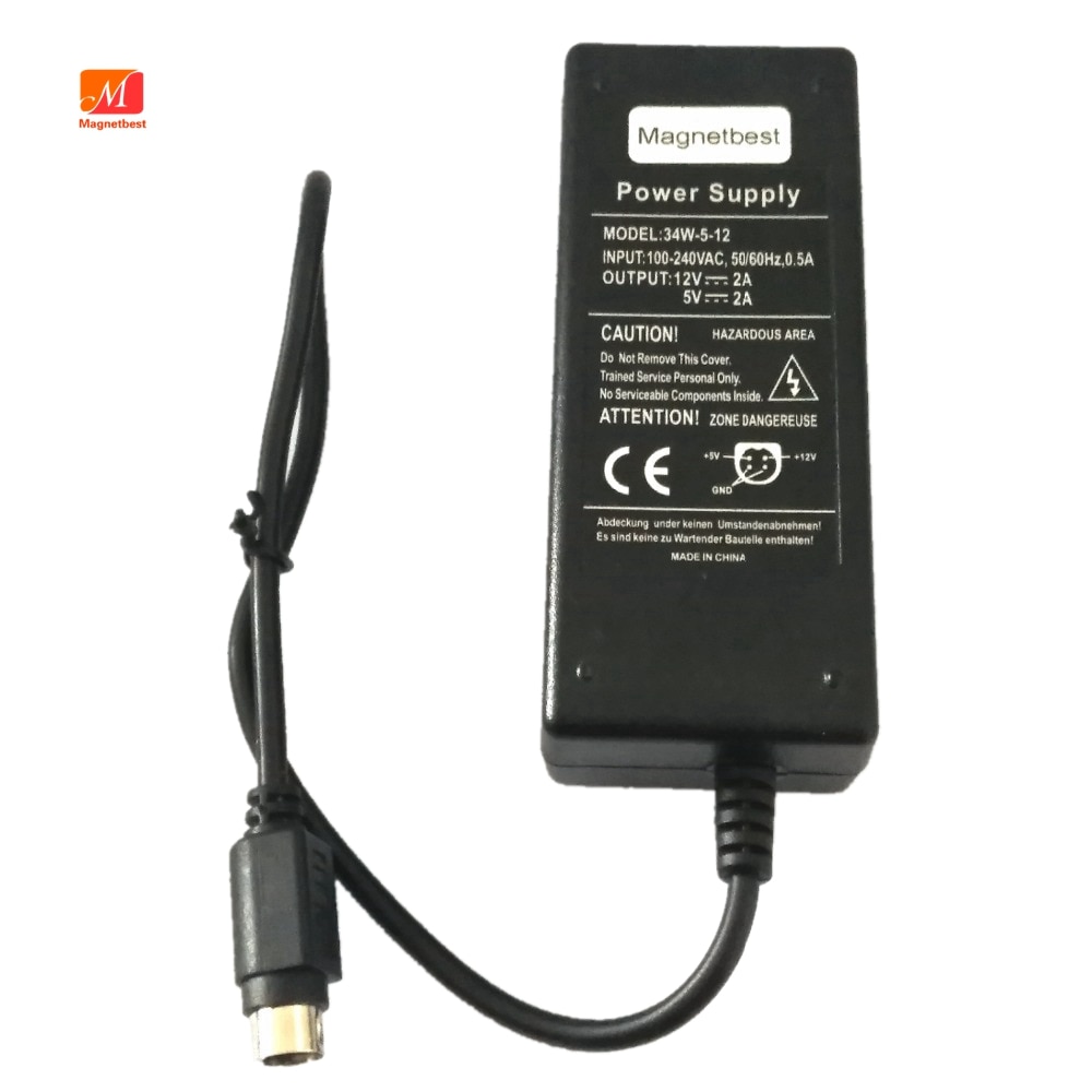 Caricabatterie adattatore da 100V - 240V ca a cc 12V 2a 5V 2a 4 pin per alimentatore custodia HDD 4 pin 2000mA