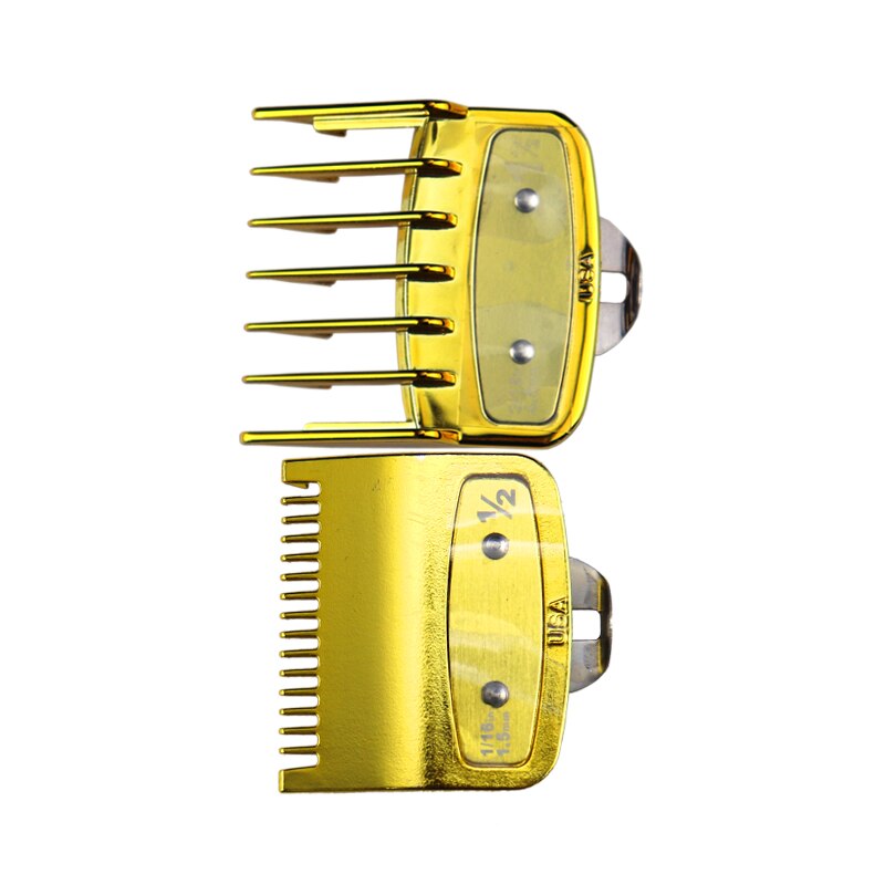 Guía de corte , peine de límite de corte de pelo con Clip de Metal, accesorios de corte de peluquero, cortadora aleatoria 1,5/4,5, 2 uds.
