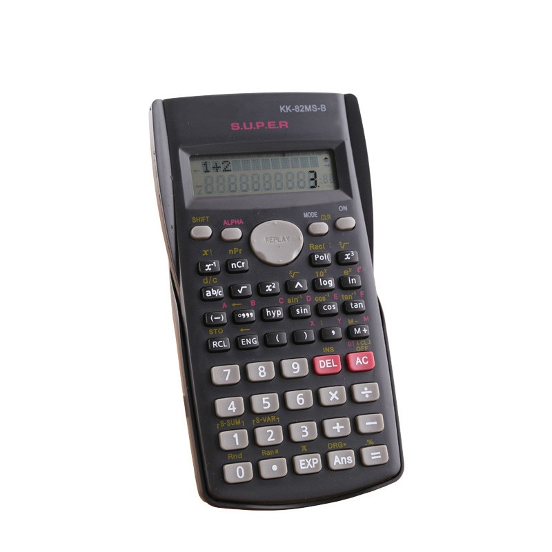Handheld Student Wetenschappelijke Rekenmachine 2 Lijn Display 82MS-A Draagbare Multifunctionele Rekenmachine Voor Wiskunde Onderwijs