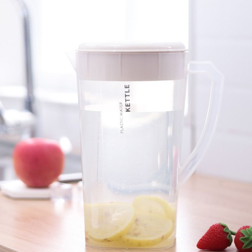Household Large Capacity Cold Water Kettle Heat Resistant 1.3/2.2/3L Pitcher Fall-resistant Plastic Juice Jug Refrigerator