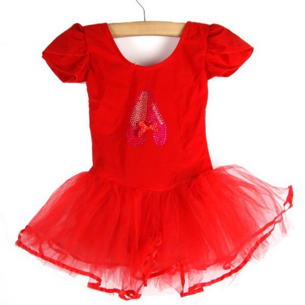 Gymnastics Leotard For Girls Child Girls Ballet Dress Ballet Tutu Dress Leotard Dance Clothes Ballet Clothing: Red / XXL