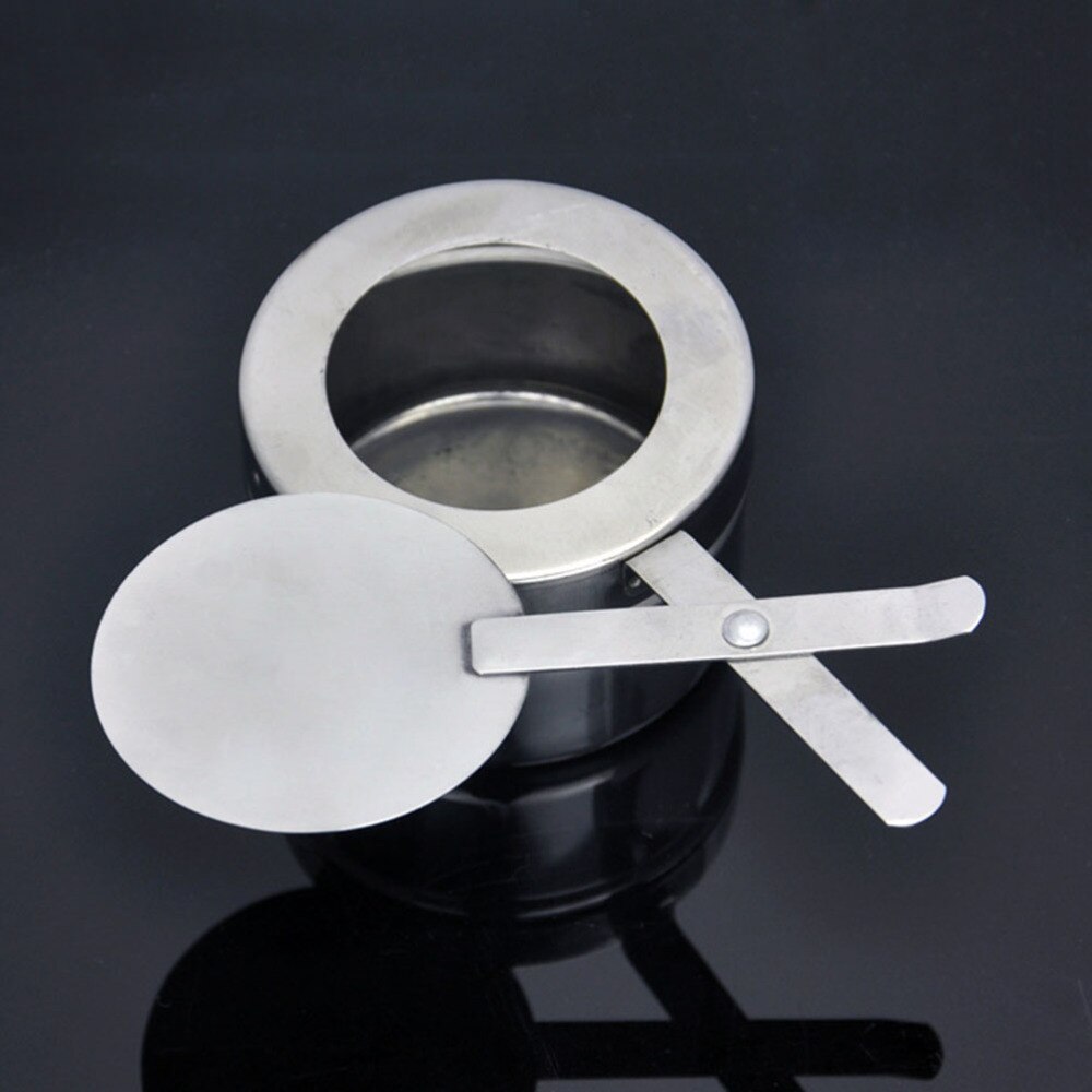MTOMDY 4-Piece Stainless Steel Fuel Holder With Safety Cover - For Canned Heat, Buffets & Catering