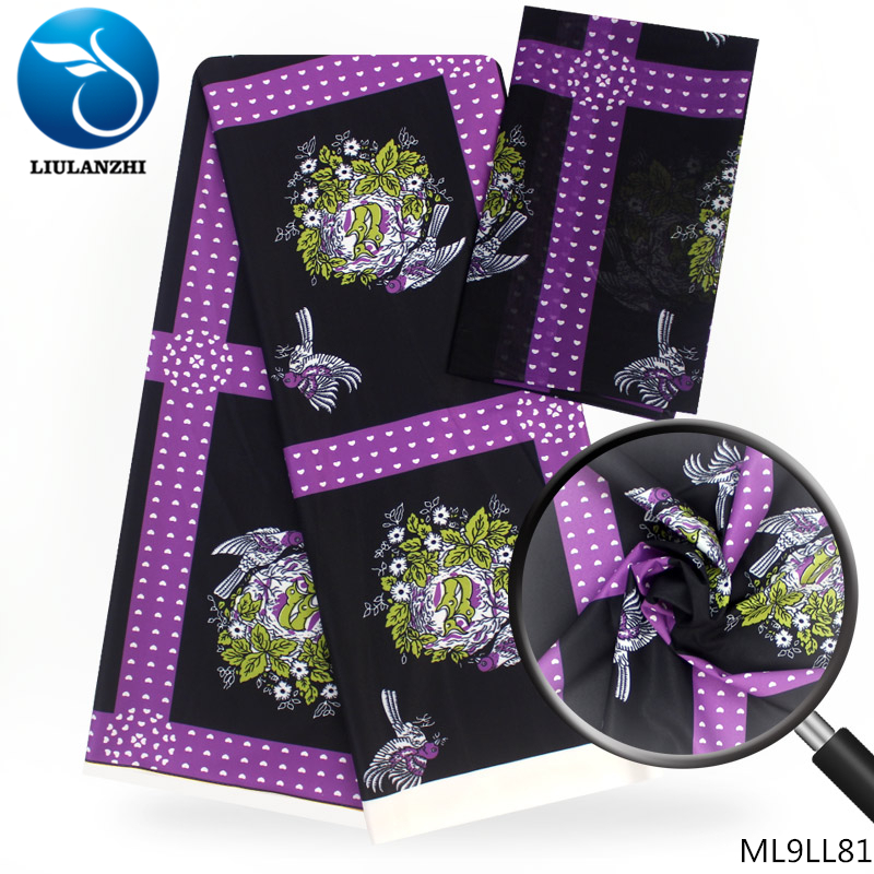 LIULANZHI modal fabric printed chiffon fabric audel fabrics 4+2 yards per lot african woman party clothing ML9LL81-87