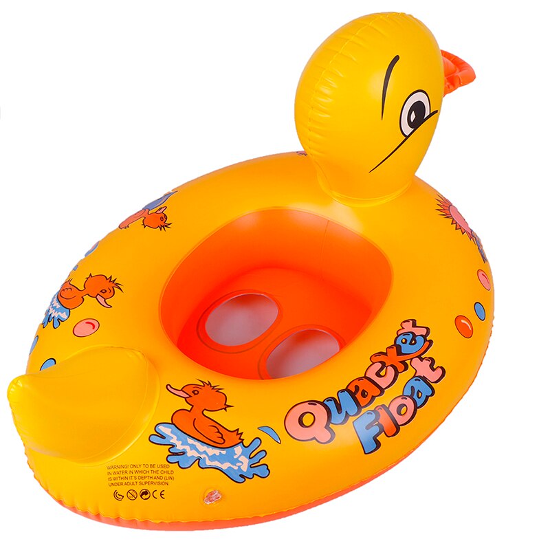 Gele Eend Float Kids Opblaasbare Baby Peuter Zwemmen Walvis Zwemmen Seat Zwembad Vis Ring