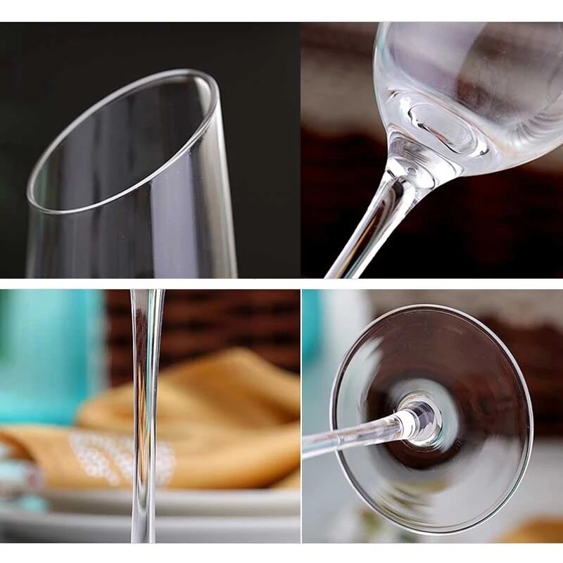 2Pcs Crystal Champagne Flutes Glasses Juice Drink Cocktail Goblet Glass Wedding Party Bar Home Drinkware Wine Cup