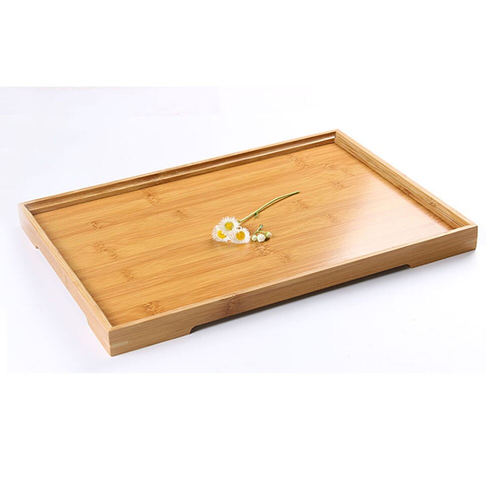 Completed Size Natural Bamboo Tea Tray Restaurant Serve Teaboard Matcha Tea Ceremony Serving Tea Set Accessory Holder