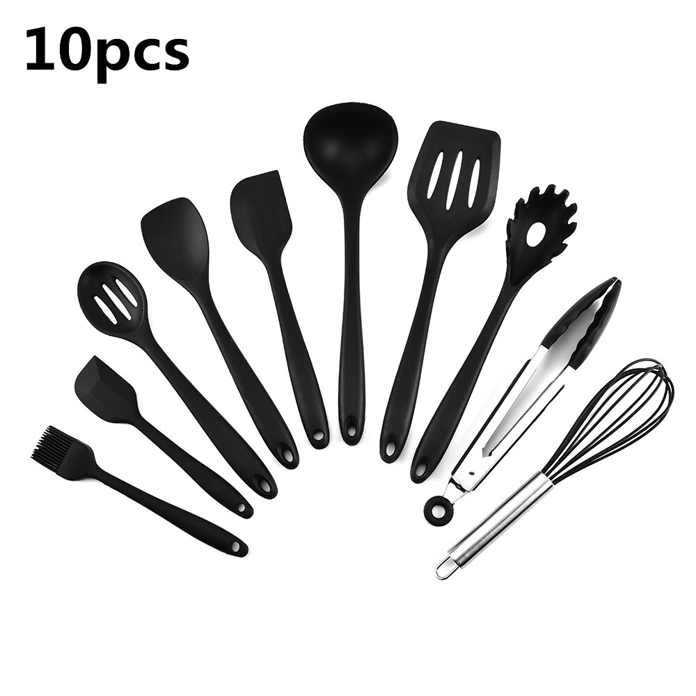 8/9/10/11 Pcs Keuken Gebruiksvoorwerp Set Silicone Hittebestendige Non-stick Kookgerei Set Lepel Spatel Pollepel koken Gereedschap Keuken Gebruik: ALH1939280B