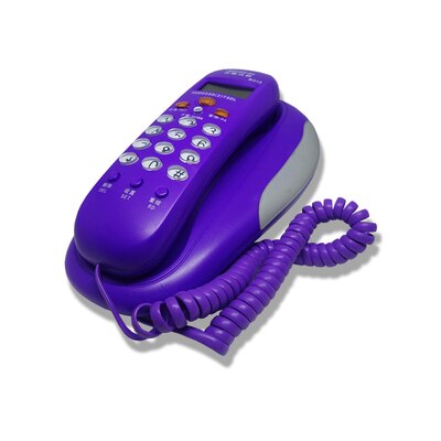 Lcd-scherm aan de muur, vaste telefoon, thuiskantoor, hotel, inkomende beller-id / wandtelefoon aan het bed