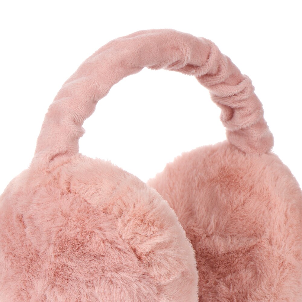 Faux Fur solid color ladies earmuffs autumn and winter warm and comfortable unisex skiing Fur headphones cute Adjustable