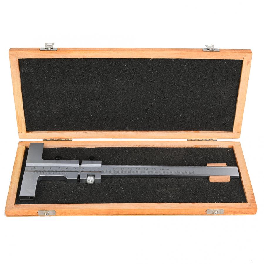 Carbon Steel Fine Adjustment T-Type Marking Vernier Caliper 0-160mm Outside Micrometer Outer Diameter Measuring Ruler Gauge Tool