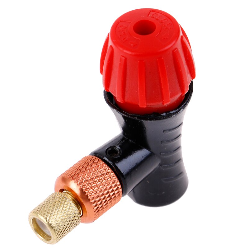 1PC Bike Tyre Inflator Head Mini Hand Pump Head Bicycle For CO2 Air Bottle Black