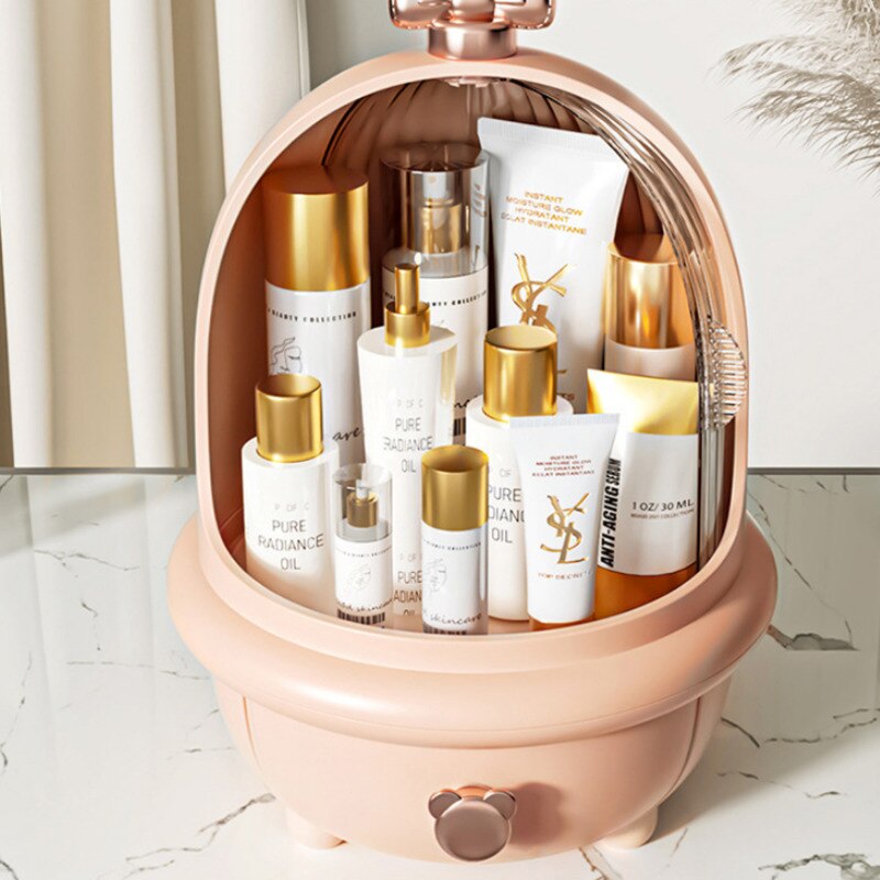 Simple Case For Cosmetics Dustproof Beauty Box Transparent Visual Makeup Cases Opening And Closing Cosmetics Containers