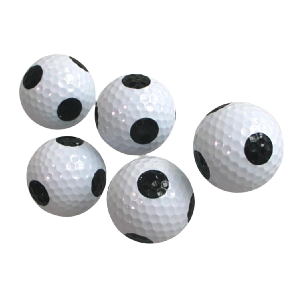 6 Pieces Golf Practice Ball 42mm Rubber Double Layers Golf Training Balls