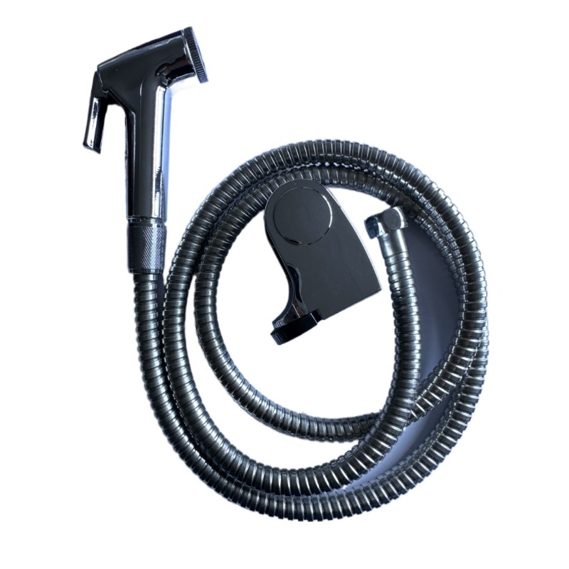 Badkamer Toilet Douchekop Zelf Handheld Toilet Bidets Sproeier Set Muurbeugel Hand Bidet Kraan Reiniging: Lavendel