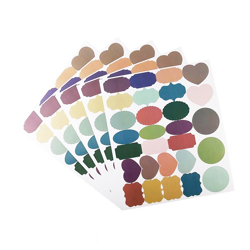 Kleurrijke zelfklevende stickers, etiketten, waterdichte uitwisbare pottenorganizer, opberglabels