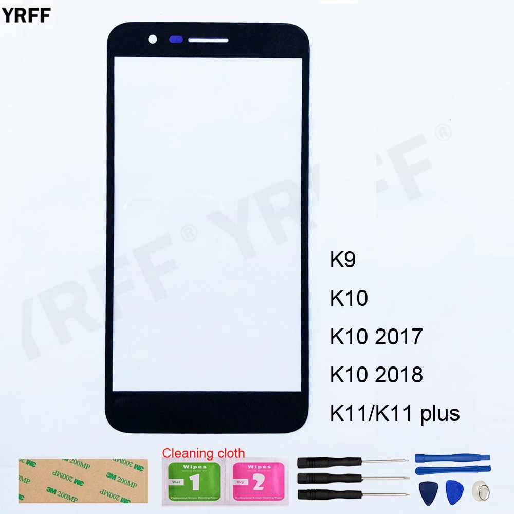 For LG K9/K10 K420 K10 M250 X400 / K11/K11 plus Front Glass (No touch Screen) Outer Glass Cover Panel Replacement