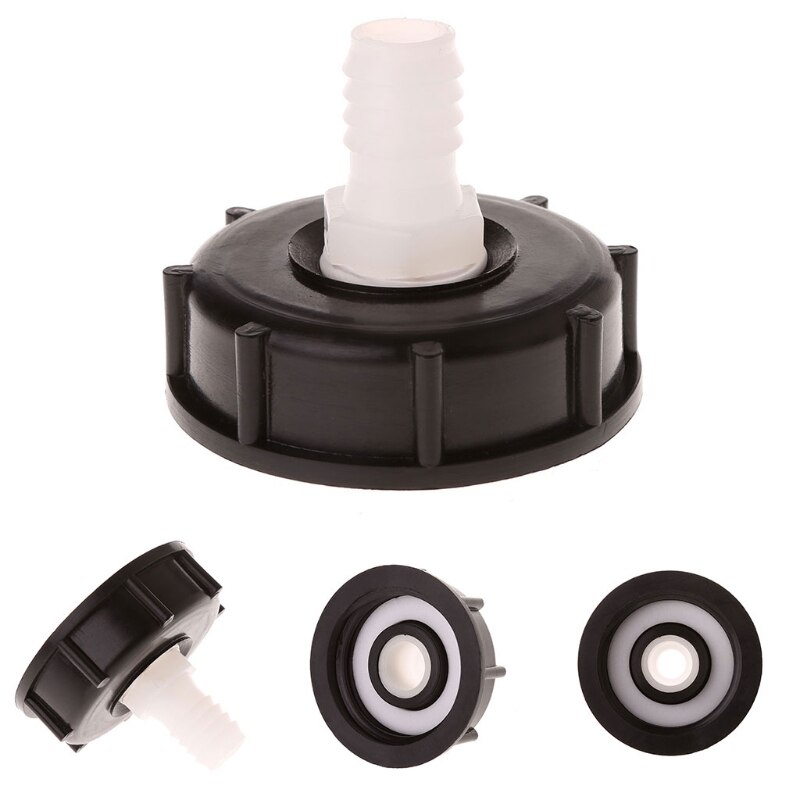 IBC Tote Tank Food Grade Drain Adapter 2.36" Coarse Thread To 16mm Hose Faucet Valve