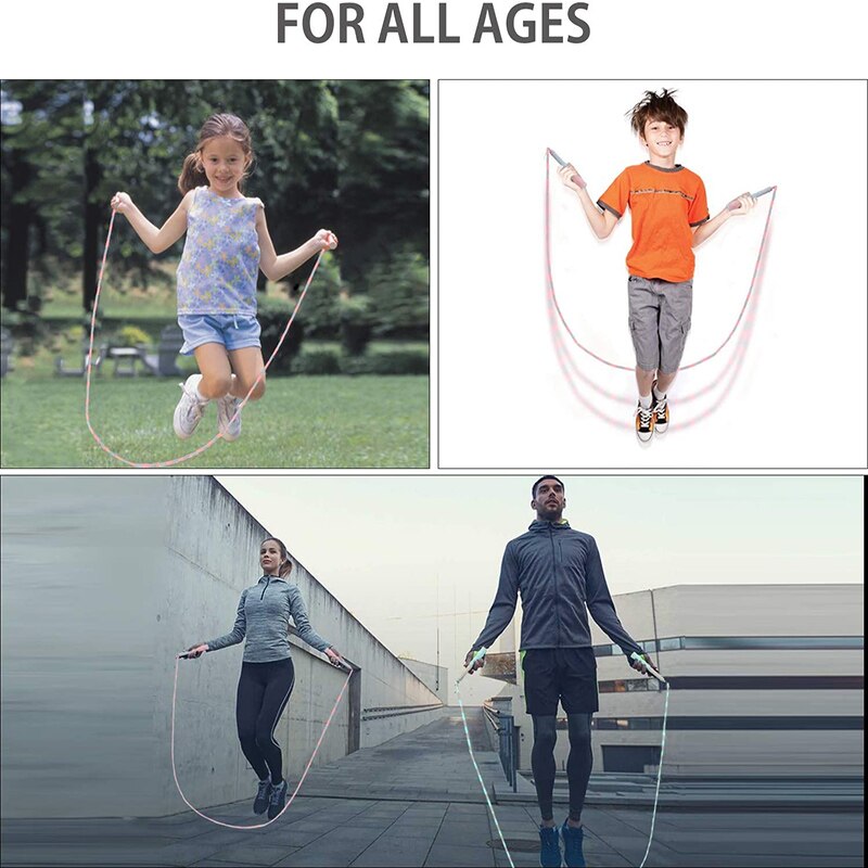 Corda di bambù per bambini esercizio di salto esercizio di esercizio corda di bambù antiscivolo regolabile portatile con manico corda di Yoga dura