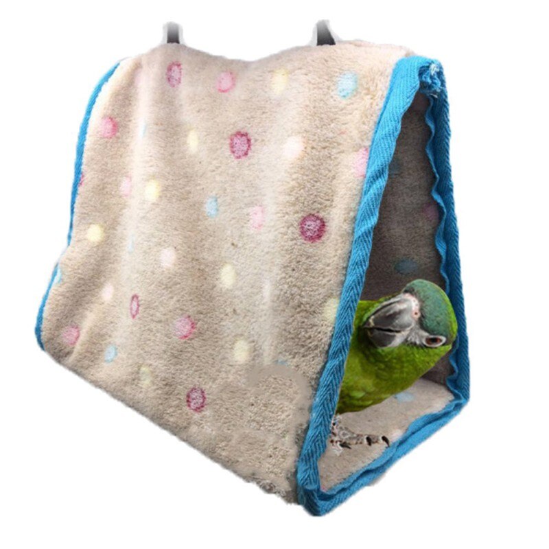 Winter Warm Vogel Papegaai Nest Suspended Hut Pluche Hangmat Opknoping Snuggle Cave Hut Hideaway