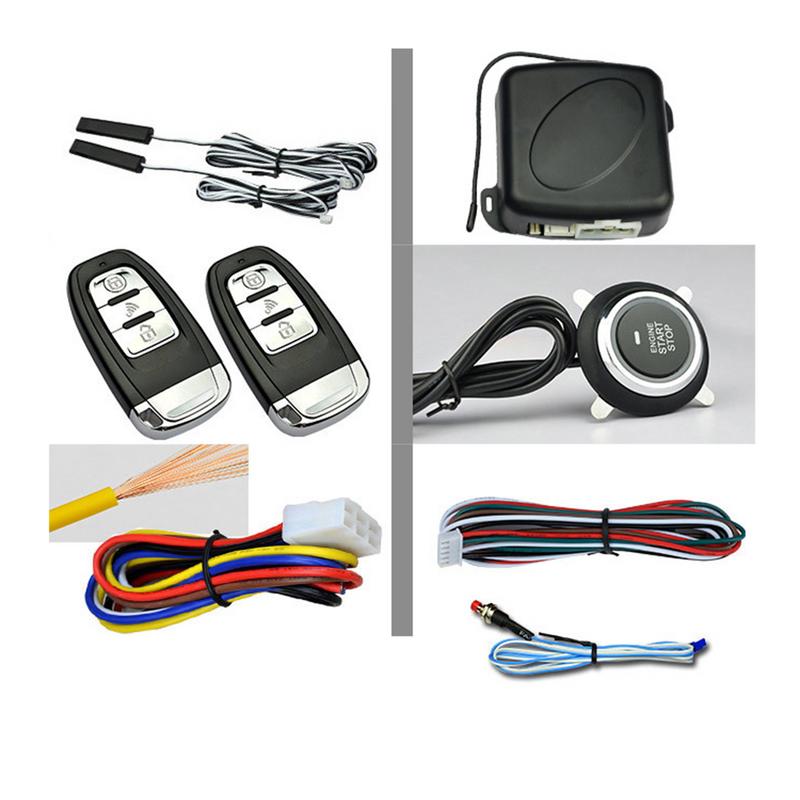 Sistema de precalentamiento de encendido de entrada sin llave para coche, pulsador Universal de 12V, 10 unids/set/juego, Parada Remota, accesorios para coche