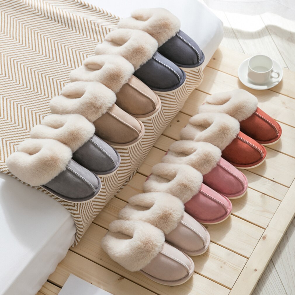 Dames winterpantoffels 6 stijlen binnen slaapkamer liefhebbers koppels schoenen warme schoenen platte antislip pantoffels
