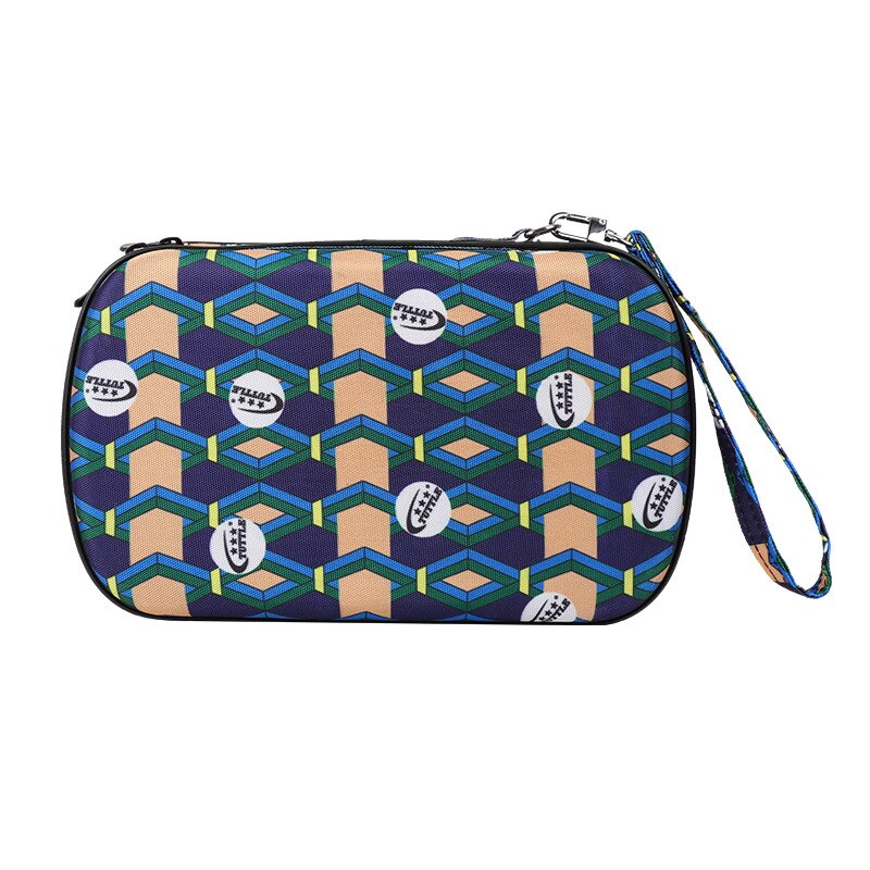 TUTTLE Color Table Tennis Racket Bag Ping-Pong Bat Square Protective Case Handbag Table Tennis Racket Racket Cover: Deep Blue ling xing ge