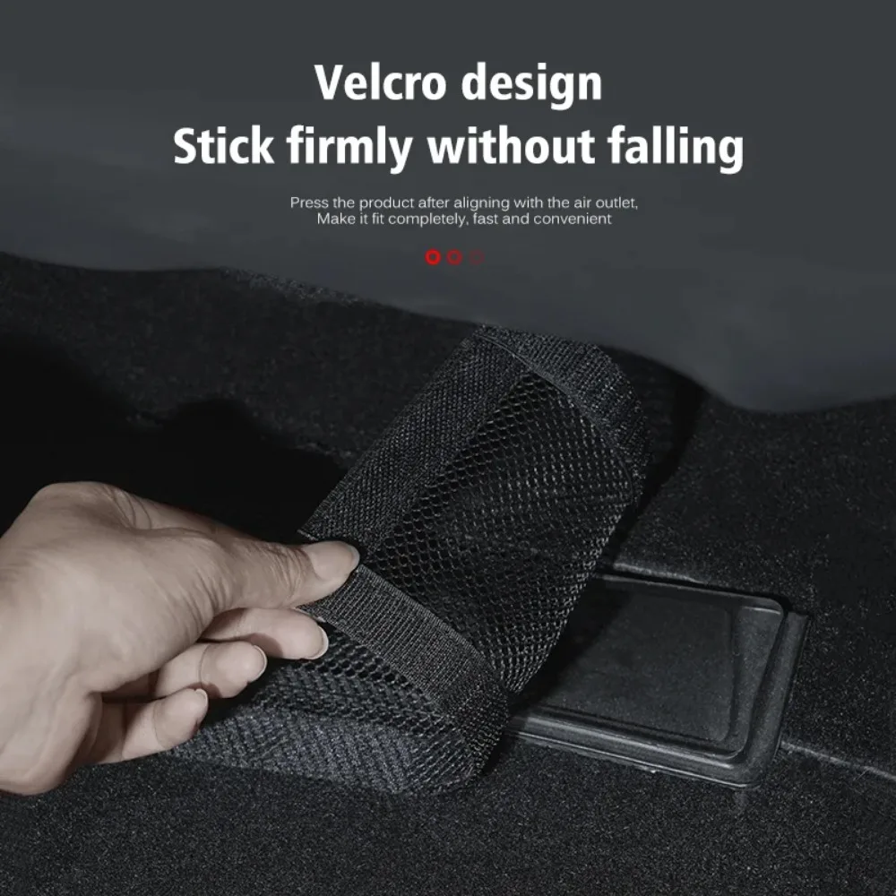Vastz capa de ventilação de ar do banco traseiro para modelo y 2017-2024 3 2017-2023 pano de malha atualizado e velcro anti entupimento e rede à prova de poeira