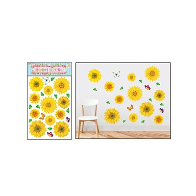 3d vattentäta blommor väggdekor badrum väggdekor dekal avtagbar vardagsrum väggdekoration sovrum väggdekoration: B
