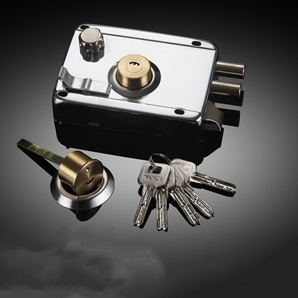 Deurslot Sterke Deadbolt Home Security Universal Exterieur Anti-diefstal Accessoire Roestvrij Staal Meerdere Verzekering Glad: Without Deadbolt