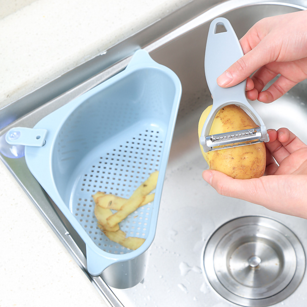 Triangle Kitchen Sink Shelf Drain Rack Bathroom Hanging Storage Holder Basket Kitchen Gadgets Tools Cuisine Accessory