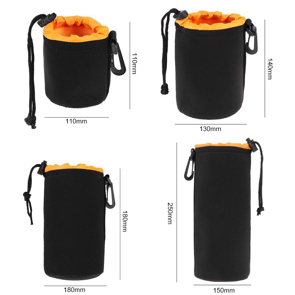 1 stuk camera lens tas neopreen waterdichte zachte video camera lens tas tas full size sml xl camera lens beschermer