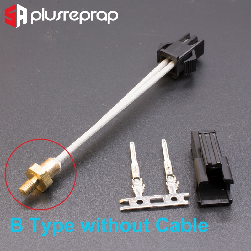 M3 Stud Screw-In Thermistor 100K NTC ATC Semitec 104GT-2 104NT / B3950 300C for 3D Printer Extruder Hotend