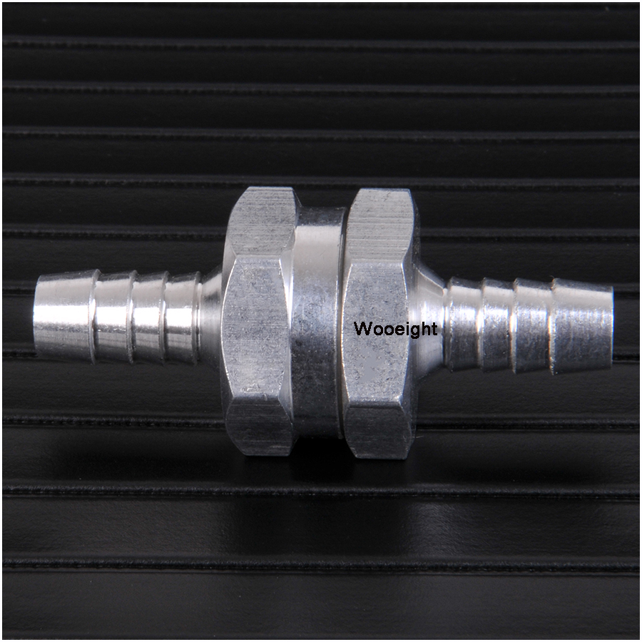 Válvula de retención de combustible de aleación de aluminio unidireccional, válvula de retención de no retorno de gasolina diésel de 8mm para carburadores y caravanas automotrices marinas/RV, 5 uds.