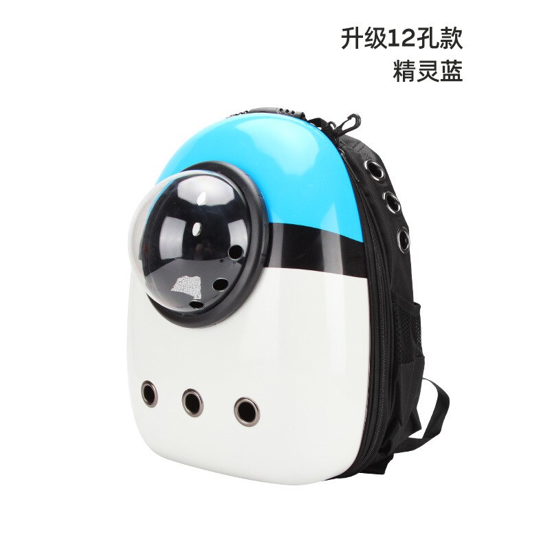 Cat Bag Pet Bag Cat Backpack Out Bag Transparent Space Capsule Suitcase Carrying Backpack Dog Bag Pet Backpack: Light Green