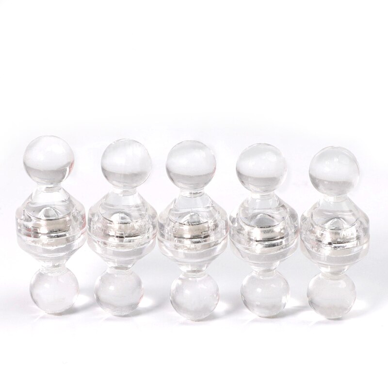 10 Pcs Push Pin Kantoor Punaise Sterke Neodymium Magneten Schaken Super Magneet Punaise Office Home School Whiteboard Magneten: transparent