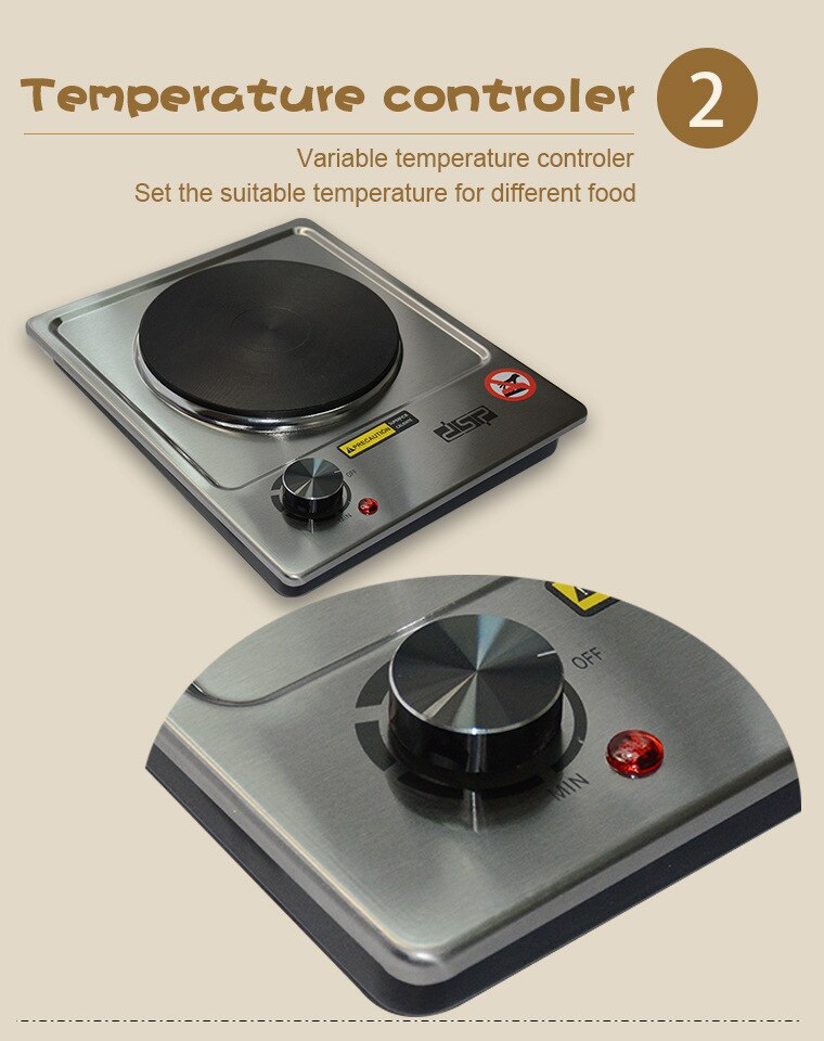 Electric Stove Induction Cooker 1500W High Power Induction Cooktop Cooker Household Knob control